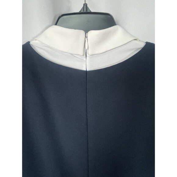 The Kooples Navy And White Collared Dress Sz Med - Picture 7 of 9